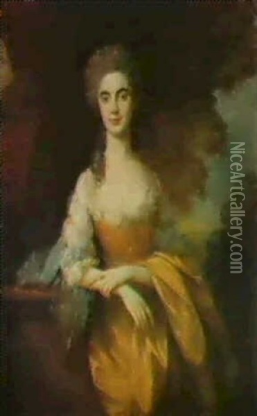 Portrait Of Sarah Countess Of Kinnoull (1760-1837) Oil Painting - Thomas Gainsborough