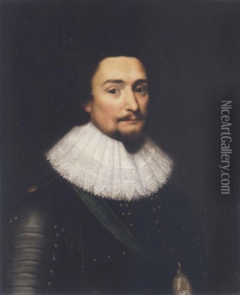 Portrait Of Frederick V Elector Palatine And King Of Bohemia Oil Painting - Michiel Janszoon van Mierevelt