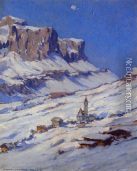 Dolomiten, Sonniger Wintertag Oil Painting - Karl Ludwig Prinz