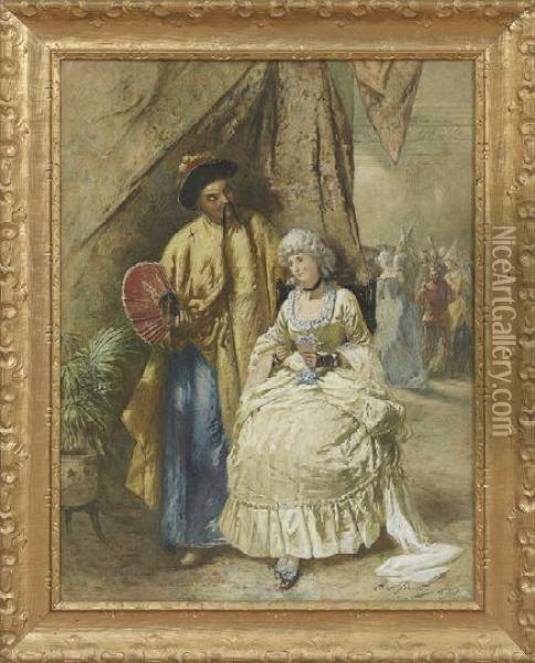 Masquerade Ball Oil Painting - George Clark Stanton