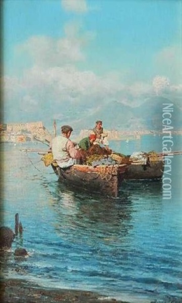 Bay Of Naples Oil Painting - Bernardo Hay