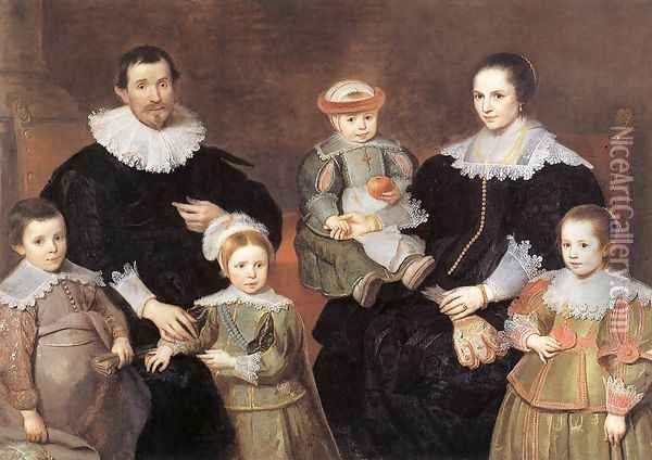 The Family of the Artist 1630-35 Oil Painting - Cornelis De Vos