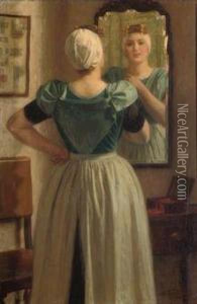 A Beautiful Reflection Oil Painting - Nicolaas Van Der Waay