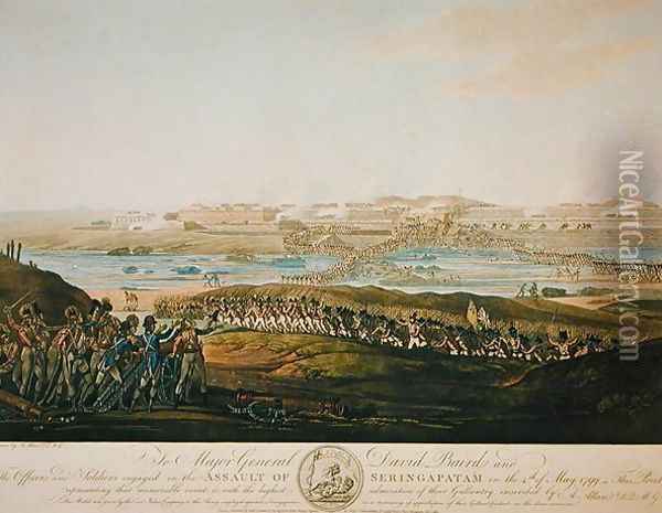 The Capture of Seringapatam in 1799, 1801 Oil Painting - Antoine Cardon