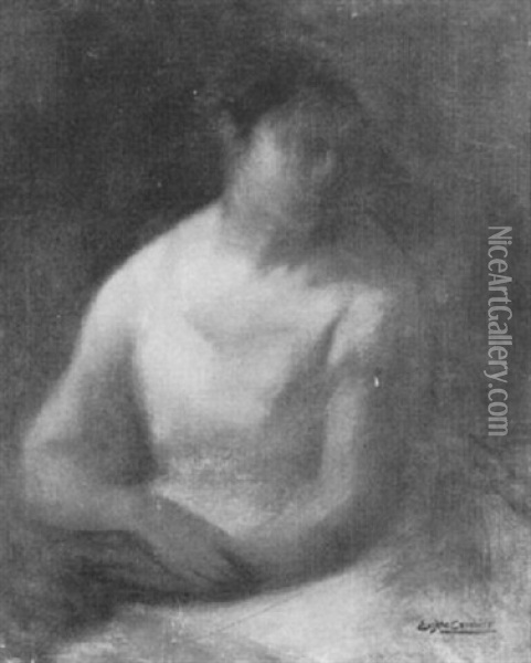 Seated Woman Oil Painting - Eugene Carriere