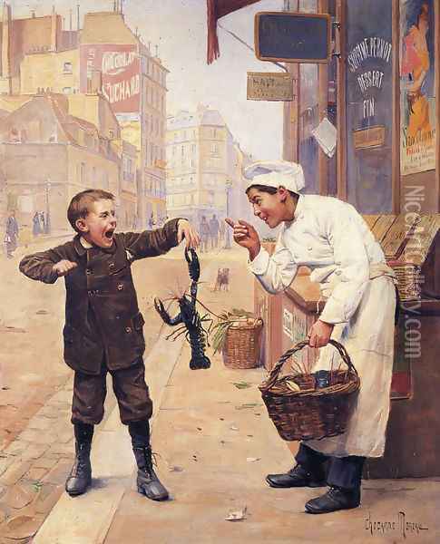 I Told You So Oil Painting - Paul Charles Chocarne-Moreau