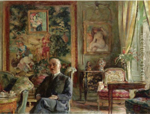 Jean Laroche Oil Painting - Jean-Edouard Vuillard