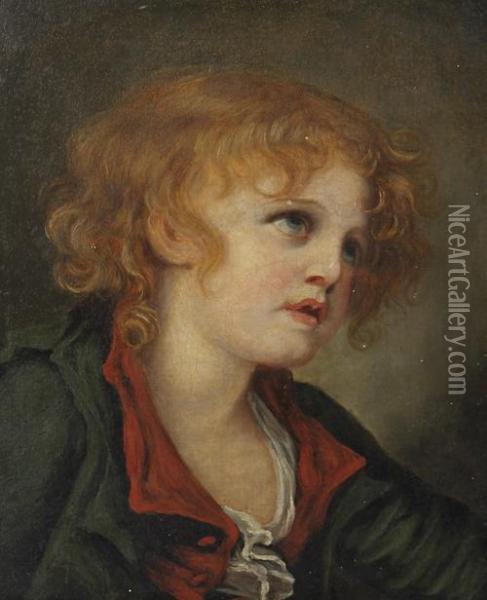 Portrait Of A Young Boy Oil Painting - Jean Baptiste Greuze