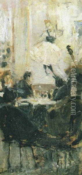 Le Cafe Concert Oil Painting - Giovanni Boldini