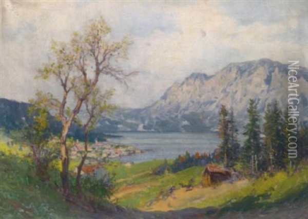 St. Gilgen, Wolfgangsee Oil Painting - Karl Ludwig Prinz