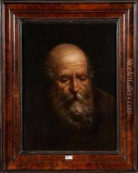 Tete De Vieillard Oil Painting - Bernardo Strozzi