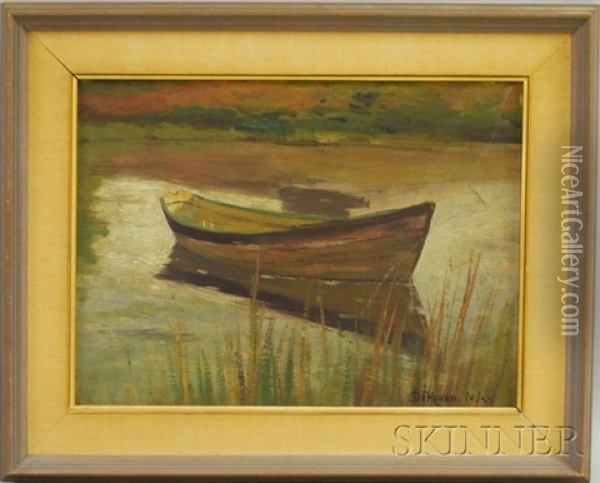 Dory Oil Painting - Franklin DeHaven