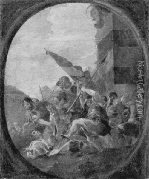 Martirio Di San Tomasso Oil Painting - Abraham Brueghel