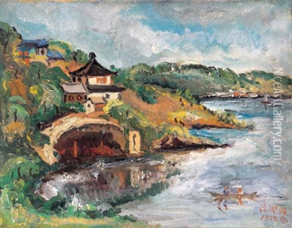 Scenery Of Tai Wu Fei Yun Ke Oil Painting -  Chen Cheng-Po