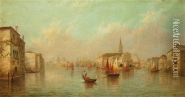 Capriccio View Of Venice Oil Painting - James Salt