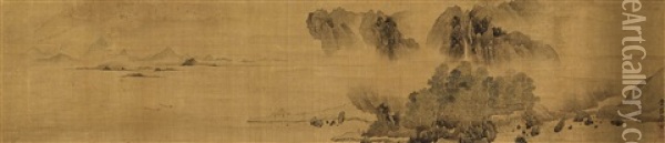 Watching The Waves Oil Painting -  Tang Yin