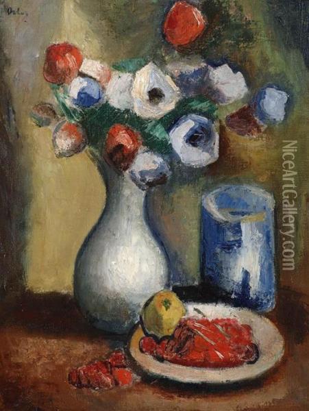 Flower Still Life Oil Painting - Manuel Ortiz De Zarate