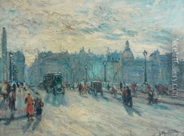 Le Pont Neuf Oil Painting - Gustave Madelain