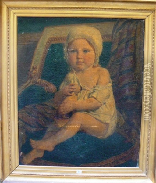 Portrait D'une Petite Fille Oil Painting - Louis Leopold Boilly