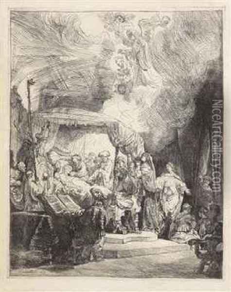Thedeath Of The Virgin Oil Painting - Rembrandt Van Rijn