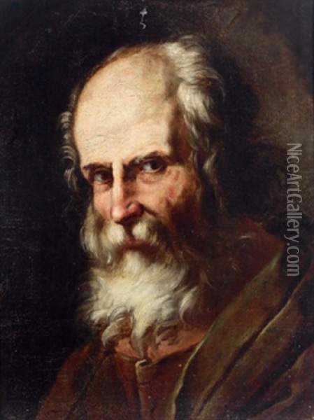 Bildnis Eines Bartigen Mannes Oil Painting - Agostino Scilla