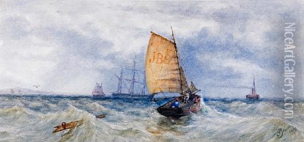 Off The Coast Oil Painting - John O'Brien