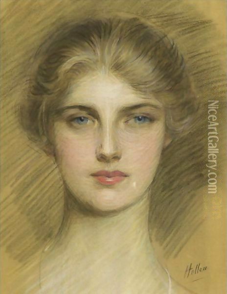 Portrait De Femme 2 Oil Painting - Paul Cesar Helleu