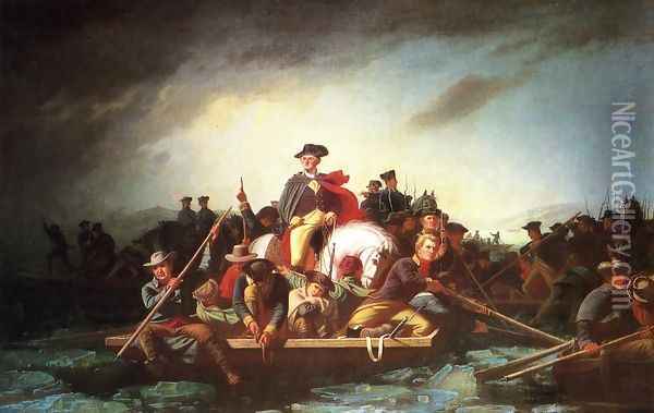 Washington Crossing the Deleware Oil Painting - George Caleb Bingham