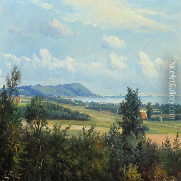 View Of Frederikshavn Oil Painting - Edmund Fischer