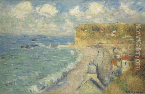 La Plage De Fecamp Oil Painting - Gustave Loiseau