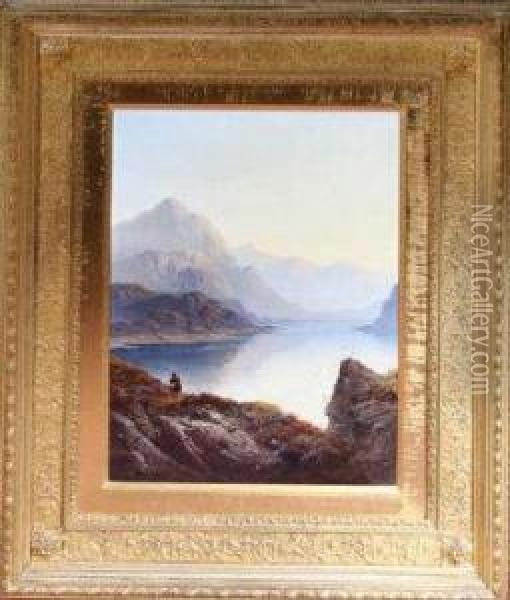 Loch Garruisk Oil Painting - George Blackie Sticks