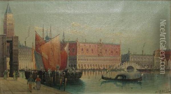 Venetia - Piata San Marco Oil Painting - Karl Kaufmann