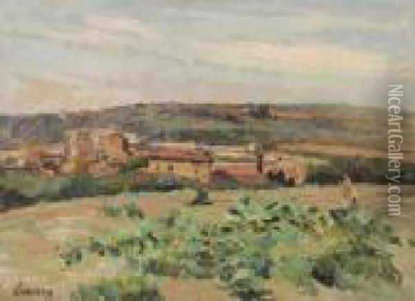 La Campagne Provencale Oil Painting - Louis Alphonse Abel Lauvray