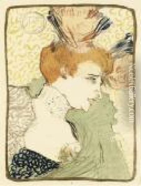 Mademoiselle Marcelle Lender, En Buste Oil Painting - Henri De Toulouse-Lautrec