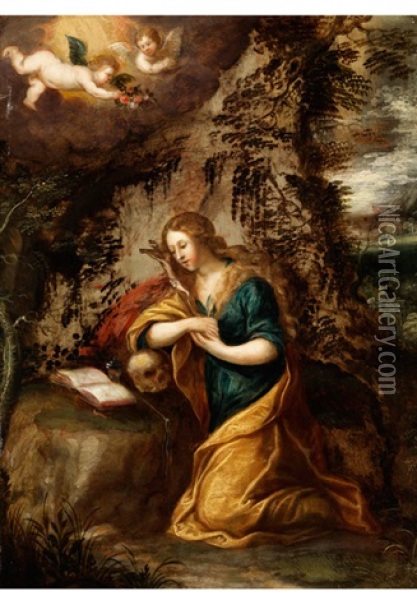 Die Heilige Maria Magdalena Oil Painting - Frans Francken the Elder