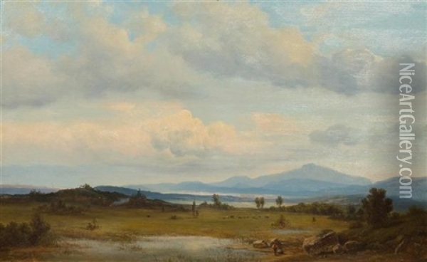 Landschaft In Der Gegend Von Solothurn Oil Painting - Otto Froelicher