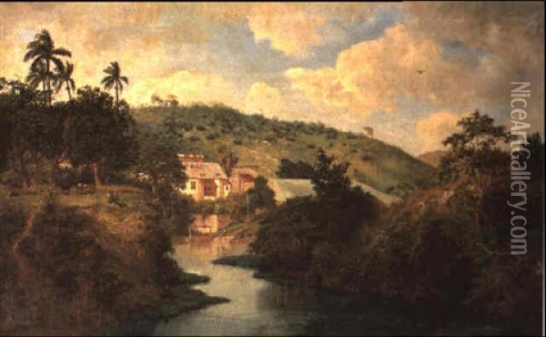 Paisaje Cubano Oil Painting - Esteban Chartrand