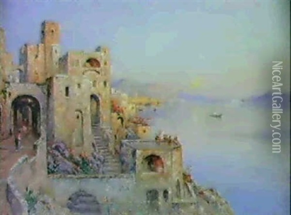 I Lago Maggiore Oil Painting - Wilhelm von Gegerfelt