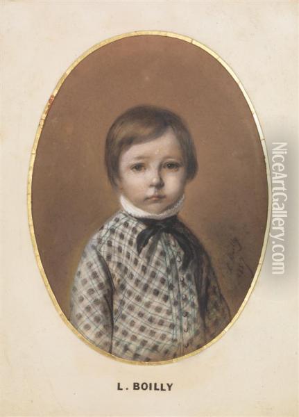 Portrait D'enfant Oil Painting - Julien Leopold Boilly