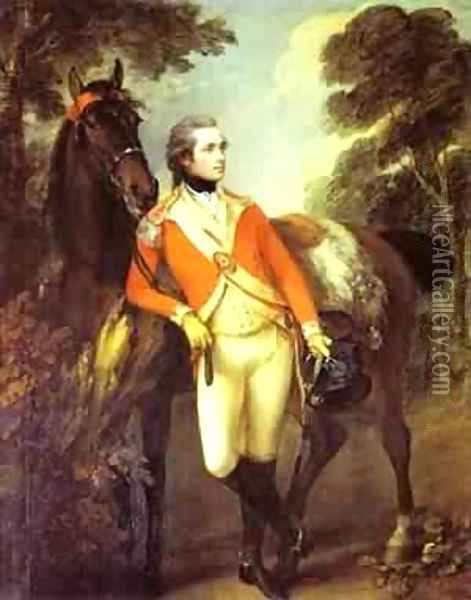 Portrait Of John Hayes St Leger 1782 Oil Painting - Thomas Gainsborough