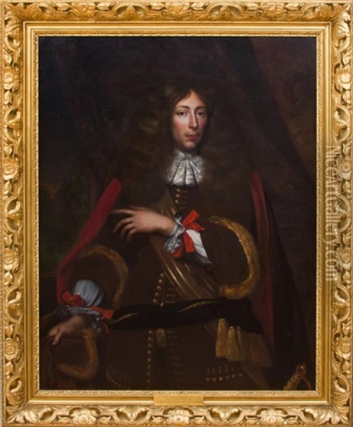 Portrait Du Grand Conde (louis De Bourbon) Oil Painting - Justus van (Verus ab) Egmont