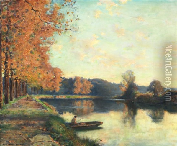 Riviere En Automne Oil Painting - Jules Alexis Muenier