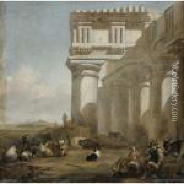 roman temple painting