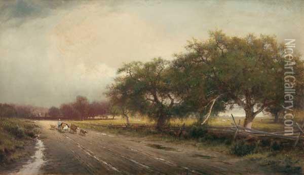 After The Rain Oil Painting - William Richardson Tyler