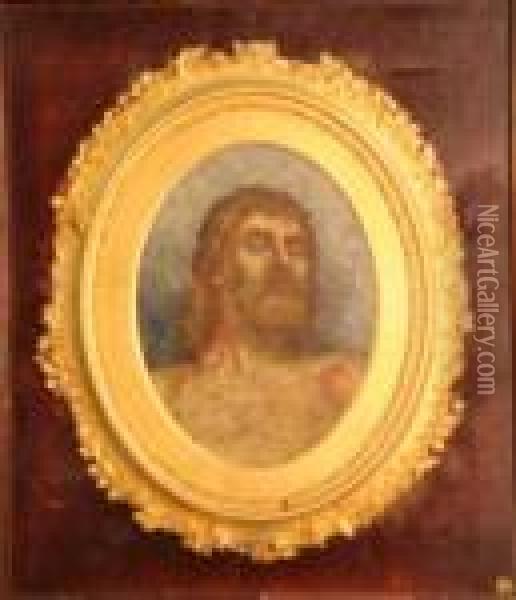 Tete De Christ Oil Painting - Leonce Pelletier