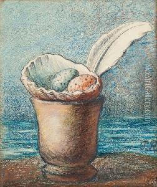 Coquillage Avec Oeufs Oil Painting - Pierre Roy