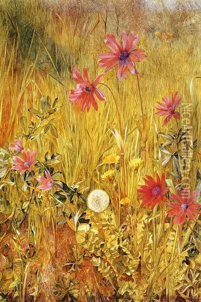 Wildflowers Oil Painting - Henry Roderick Newman