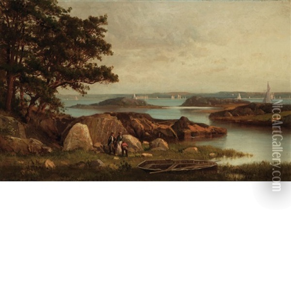 Long Island Sound Oil Painting - Frederick Rondel