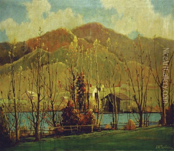 Brown County, Indiana Oil Painting - John Adams Spelman