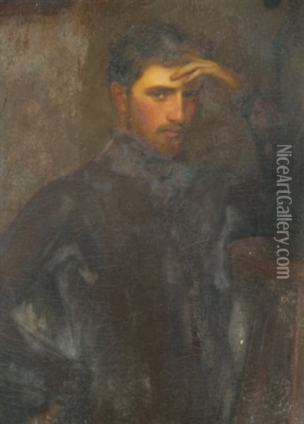 Portrait D'homme Oil Painting - Gustave Claude Etienne Courtois